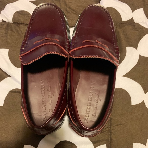 COPY - Burberry Black Bedmont Leather Penny Loafers Flats - Picture 4 of 5